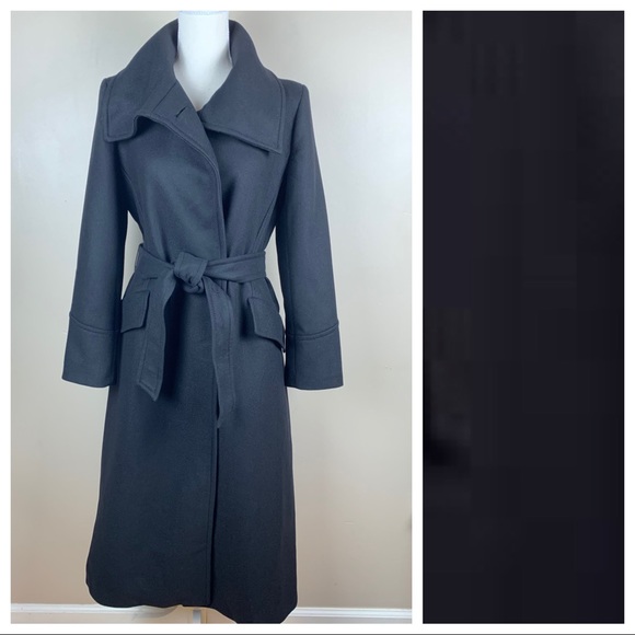 Zara Jackets & Blazers - NWT. Zara Black Wool Long Coat. Size XS.